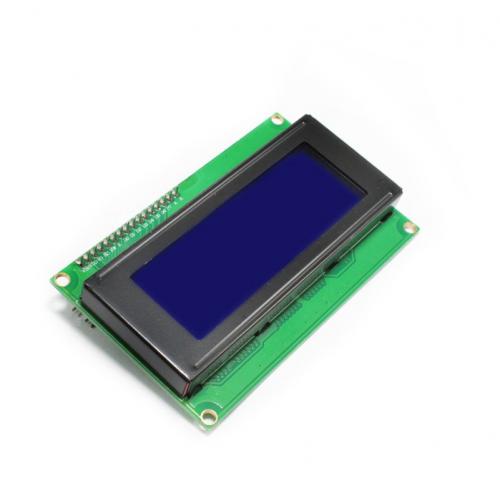 20x4 LCD ekranas su I2C valdymu (mėlynas)