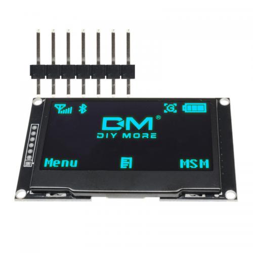 OLED ekranas 2.24" 128x64px 7pin (mėlynas) OLED ekranas 2.24" 128x64px 7pin (mėlynas)