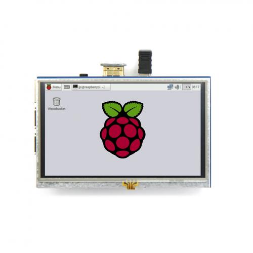 TFT LCD 5" liečiamo ekrano priedėlis 800x480px Raspberry PI TFT LCD 5" liečiamo ekrano priedėlis 800x480px Raspberry PI