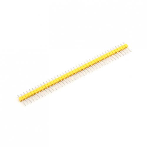 Kontaktų juosta 2.54mm 1x40 (geltona) Kontaktų juosta 2.54mm 1x40 (geltona)