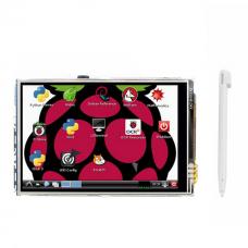 TFT LCD  3.5" liečiamo ekrano priedėlis 320x480px Raspberry PI