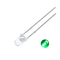 LED skaidrus šviesos diodas 3mm (žalias)