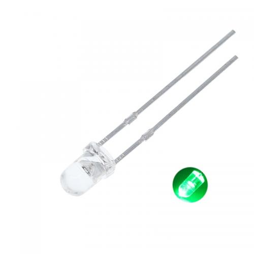 LED šviesos diodas 3mm (žalias)