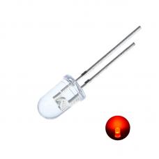 LED skaidrus šviesos diodas 5mm (raudonas)