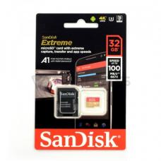 SanDisk Extreme 32GB 100Mb/s microSD atminties kortelė 