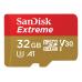 SanDisk Extreme 32GB 100Mb/s microSD atminties kortelė 