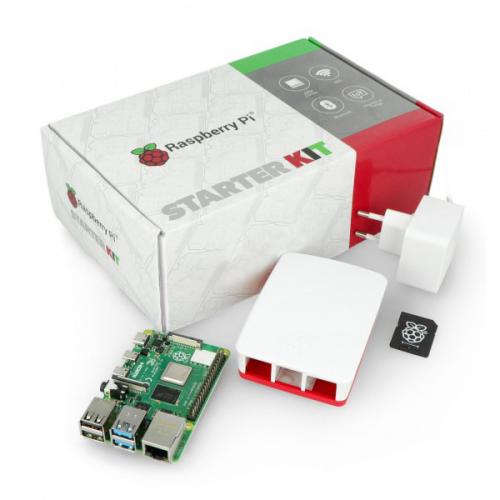 Raspberry Pi 4B WiFi 4GB RAM rinkinys + 32GB microSD + oficialūs priedai Raspberry Pi 4B WiFi 4GB RAM rinkinys + 32GB microSD + oficialūs priedai