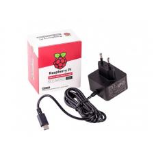 Raspberry Pi4 oficialus maitinimo šaltinis USB-C 5.1V 3A (juodas)