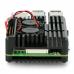 Raspberry Pi 4B aliumininis radiatorius - su 2 ventiliatoriais (juodas)