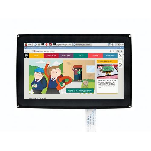 Talpinis lietimui jautrus ekranas Raspberry Pi mikrokompiuteriui - LCD TFT 10.1 Waveshare 11557 Talpinis lietimui jautrus ekranas Raspberry Pi mikrokompiuteriui - LCD TFT 10.1 Waveshare 11557