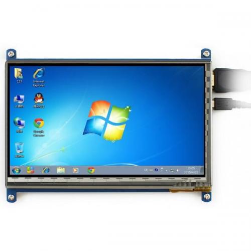 Talpinis lietimui jautrus ekranas Raspberry Pi mikrokompiuteriui - LCD TFT 7" (B) 800x480px Waveshare 11302 Talpinis lietimui jautrus ekranas Raspberry Pi mikrokompiuteriui - LCD TFT 7" (B) 800x480px Waveshare 11302