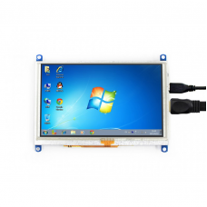 Lietimui jautrus ekranas Raspberry Pi 3B+/3B/2B/B+ mikrokompiuteriui - LCD TFT 5" 800x480px - Waveshare 14447