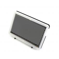 Lietimui jautrus ekranas IPS LCD 7" (C) 1024x600px HDMI + USB Rev 4.1 Raspberry Pi+ dėklas - Waveshare 11303