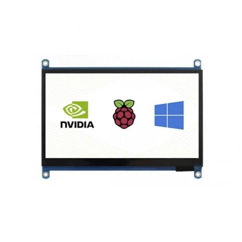 Lietimui jautrus ekranas LCD IPS 7'' 1024x600px HDMI + USB Raspberry Pi 4B/3B+/3B/Zero - Waveshare 14628 Lietimui jautrus ekranas LCD IPS 7'' 1024x600px HDMI + USB Raspberry Pi 4B/3B+/3B/Zero - Waveshare 14628