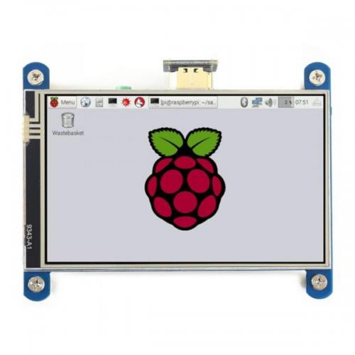 Lietimui jautrus ekranas LCD 4'' 800x480px HDMI + GPIO Raspberry Pi 4B/3B+/3B/Zero - Waveshare 16340 Lietimui jautrus ekranas LCD 4'' 800x480px HDMI + GPIO Raspberry Pi 4B/3B+/3B/Zero - Waveshare 16340