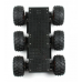 Dagu Wild Thumper 6WD važiuoklė juoda - 6 ratų važiuoklė su nuolatinės srovės varikliu - SparkFun ROB-11056