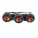 Dagu Wild Thumper 6WD važiuoklė juoda - 6 ratų važiuoklė su nuolatinės srovės varikliu - SparkFun ROB-11056